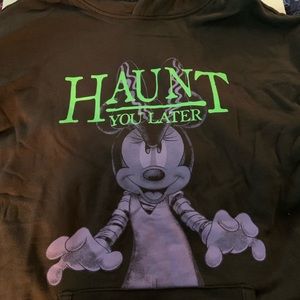 Disney Parks Halloween Minnie “Haunt You Later” Sweatshirt Hoodie Dress Tunic